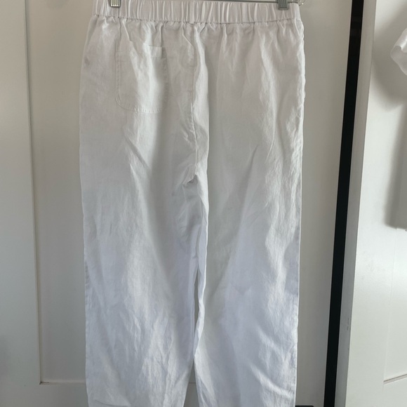 Like New Quince White Linen Pants. Size Medium - Picture 7 of 8
